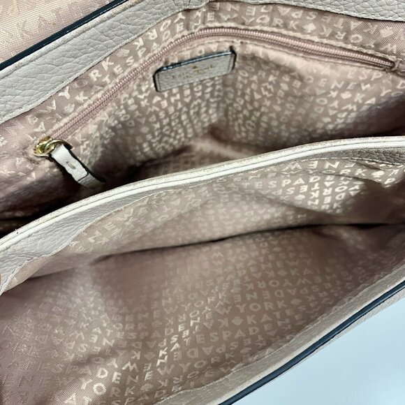 KATE SPADE NY Oliver Street Sadelle Pebbled Leather Saddle Bag Shoulder Handbag - Picture 10 of 16